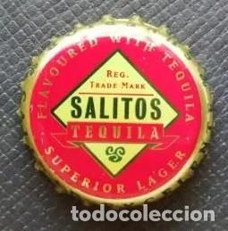 Coleccionismo de cervezas: Chapa de cerveza alemana Salitos Tequila. Sin doblar, muy buen estado.