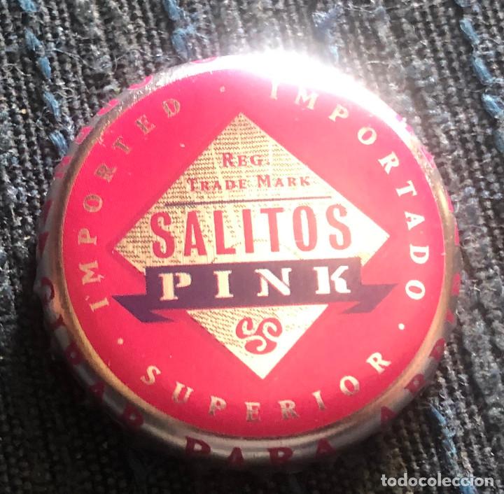 Coleccionismo de cervezas: Chapa de cerveza alemana Salitos Pink. Sin doblar, muy buen estado.
