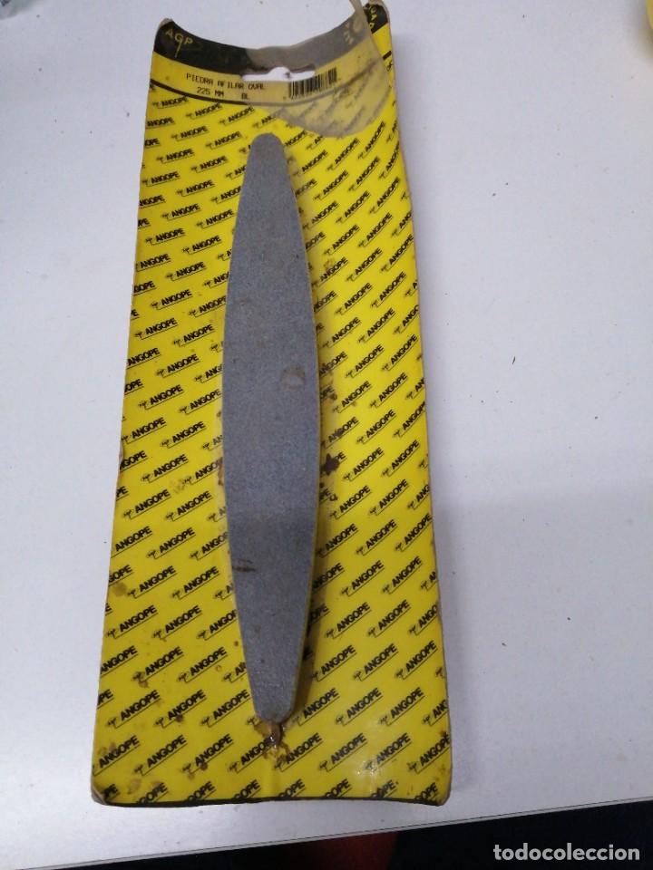 Coleccionismo de cervezas: Piedra de afilar oval cuchillos tijeras navaja ANGOPE herramienta