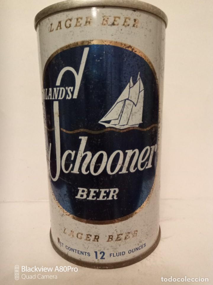 Coleccionismo de cervezas: Lata cerveza Schooner canada - Foto 3