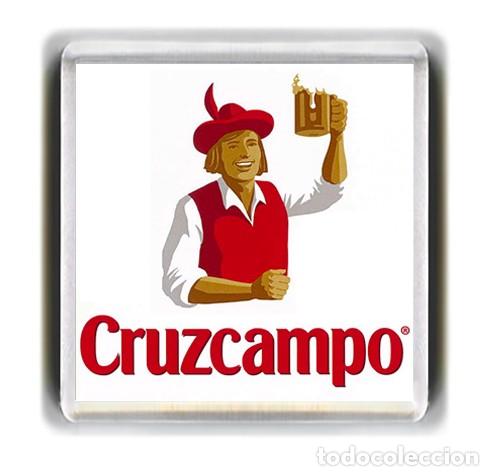 Coleccionismo de cervezas: IMAN ACRILICO NEVERA - PUBLICIDAD CERVEZA CRUZCAMPO