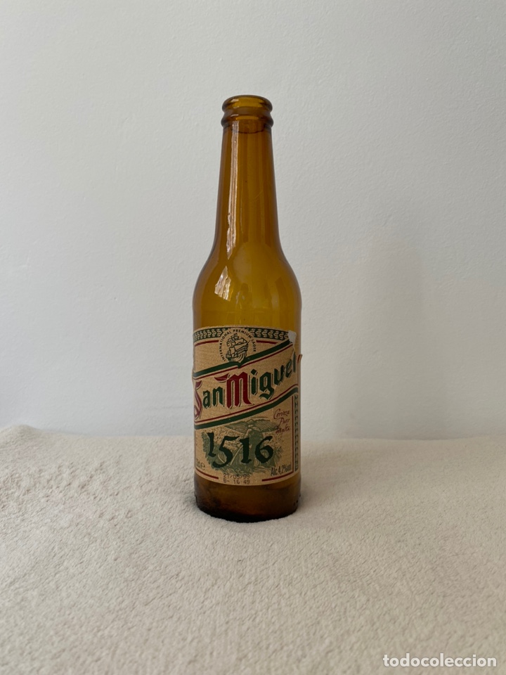 Coleccionismo de cervezas: Botella Cerveza vac&iacute;a SAN MIGUEL 1516 - a&ntilde;os 90