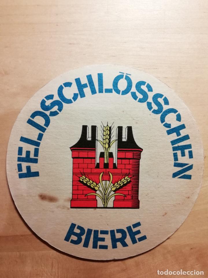 Collezionismo di birre: Posavasos Cerveza Feldschl&ouml;sschen Rheinfelden Suiza Doble cara