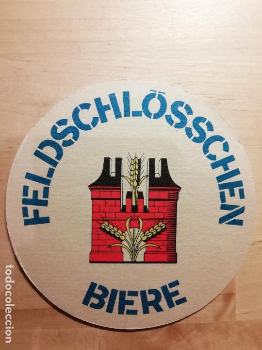 Collezionismo di birre: Posavasos Cerveza Feldschl&ouml;sschen Rheinfelden Suiza Doble cara