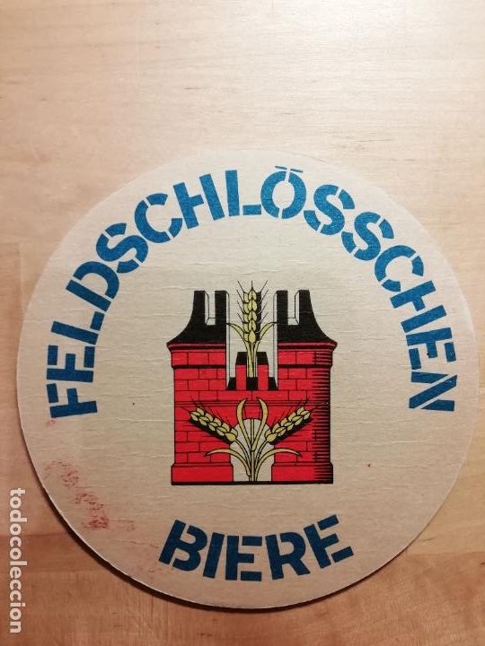 Collezionismo di birre: Posavasos Cerveza Feldschl&ouml;sschen Rheinfelden Suiza Doble cara
