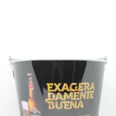 Colecionismo de cervejas: CUBO METÁLICO HIELO CUBITERA PARA BOTELLA CERVEZA ESTRELLA GALICIA ESPAÑA BEER BIRRA BIER. Lote 263606405
