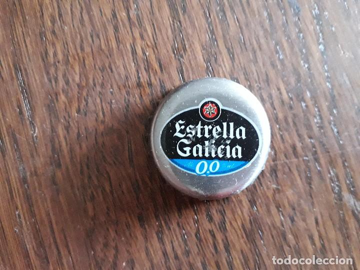 Coleccionismo de cervezas: chapa tap&oacute;n corona cerveza estrella Galicia 0,0.