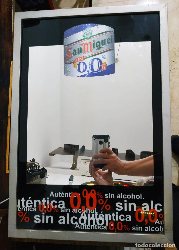 Coleccionismo de cervezas: ESPEJO CERVEZA SAN MIGUEL 0,0