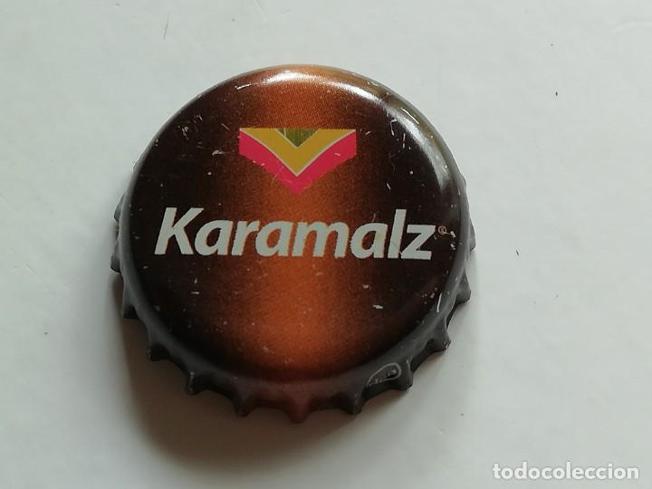 Collectable Beer: Chapa tap&oacute;n corona de la bebida alemana KARAMALZ