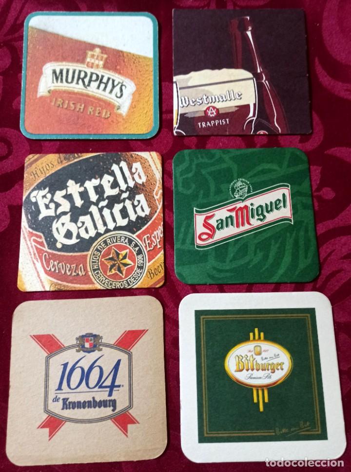 Coleccionismo de cervezas: Lote posavasos cervezas Murphy&acute;s, Westmalle, San Miguel, Estrella Galicia, Kronenbourg - Usados.
