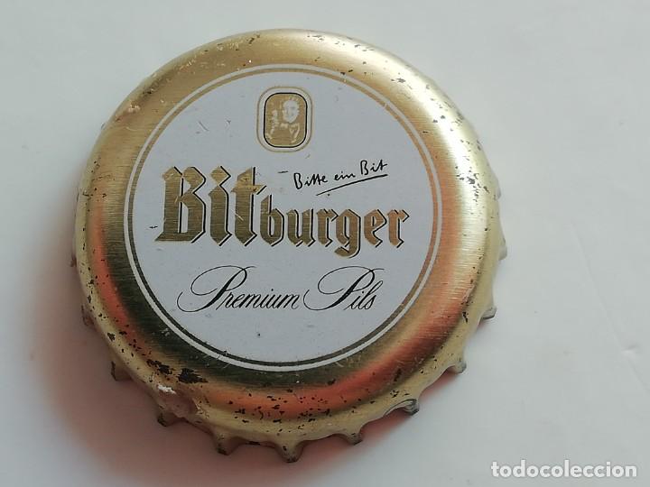 Sammeln von Brauereiartikeln: Chapa tap&oacute;n corona de la cerveza alemana BITBURGER PREMIUM PILS