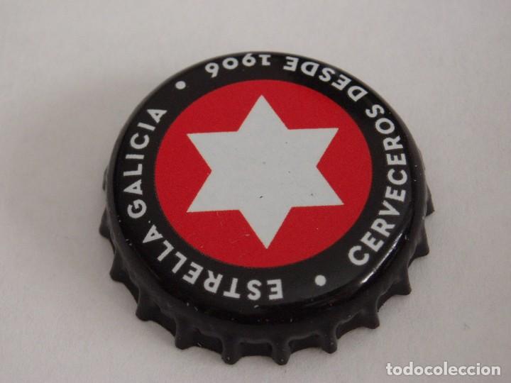 Coleccionismo de cervezas: CHAPA CERVEZA ESTRELLA GALICIA, FACTORIA DAP