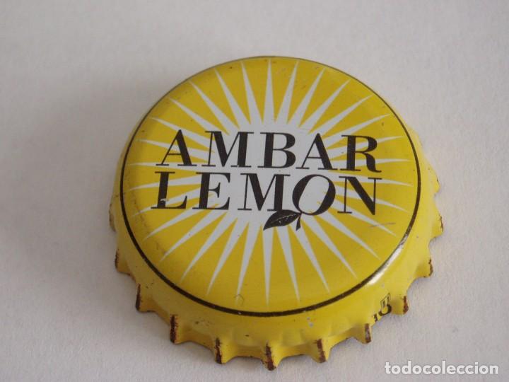 Coleccionismo de cervezas: CHAPA CERVEZA AMBAR LEMON, FACTORIA U