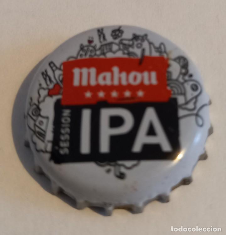 Coleccionismo de cervezas: Chapa cerveza Mahou 5 Estrellas, IPA. Factor&iacute;a U