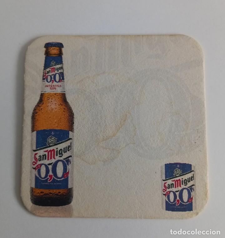 Coleccionismo de cervezas: Posavasos de cerveza San Miguel 0,0