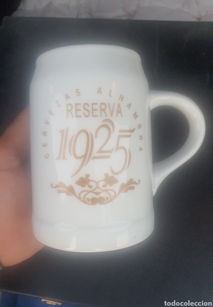 Coleccionismo de cervezas: JARRA DE CERVEZA DE CERAMICA - ALHAMBRA RESERVA 125