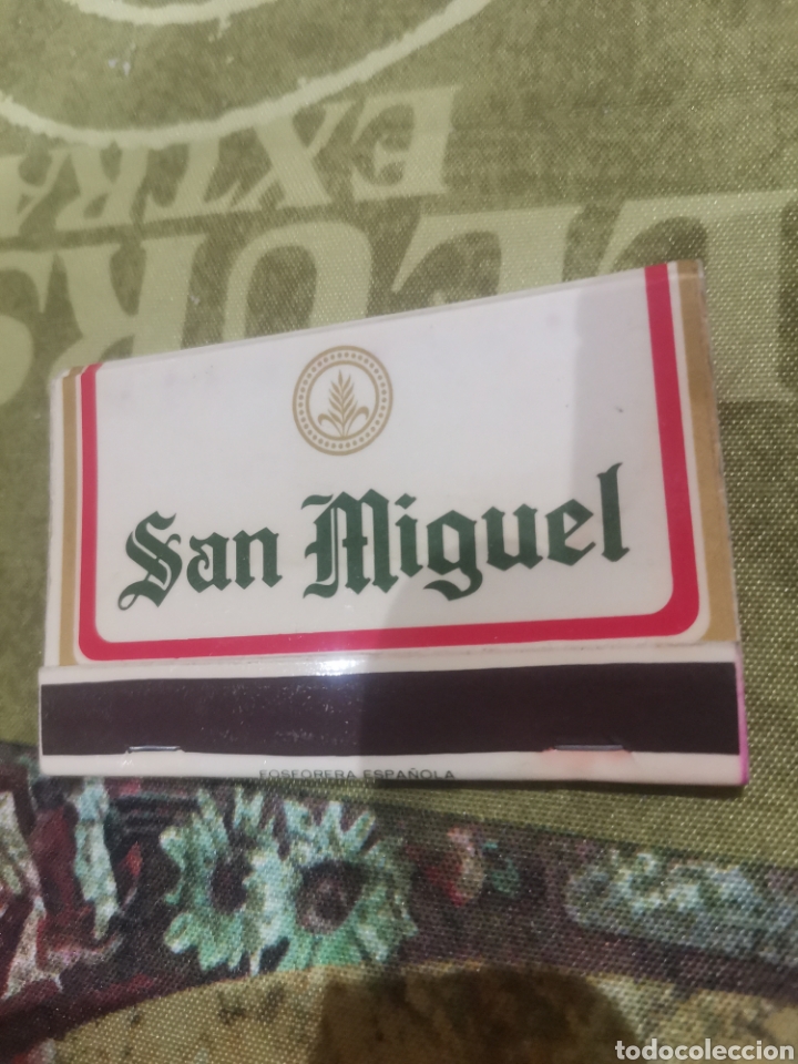 Coleccionismo de cervezas: Cerillas f&oacute;sforos Cerveza San Miguel