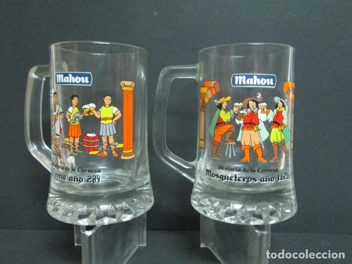 Coleccionismo de cervezas: 2 JARRAS DE CERVEZA Mahou