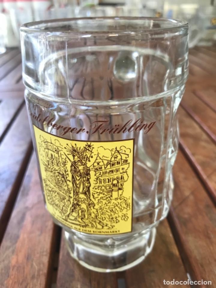 Coleccionismo de cervezas: Antigua jarra de cerveza Heidelberger Fruhling