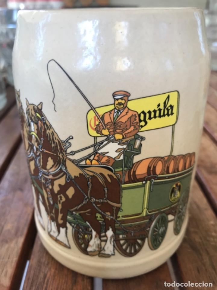 Collectionnisme de bi&egrave;res: Jarra de Cervezas El &Aacute;guila. Colecci&oacute;n de jarros n1. Cer&aacute;mica
