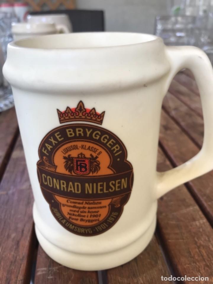 Colecionismo de cervejas: Jarra de Cerveza Conrad Nielsen. Cer&aacute;mica