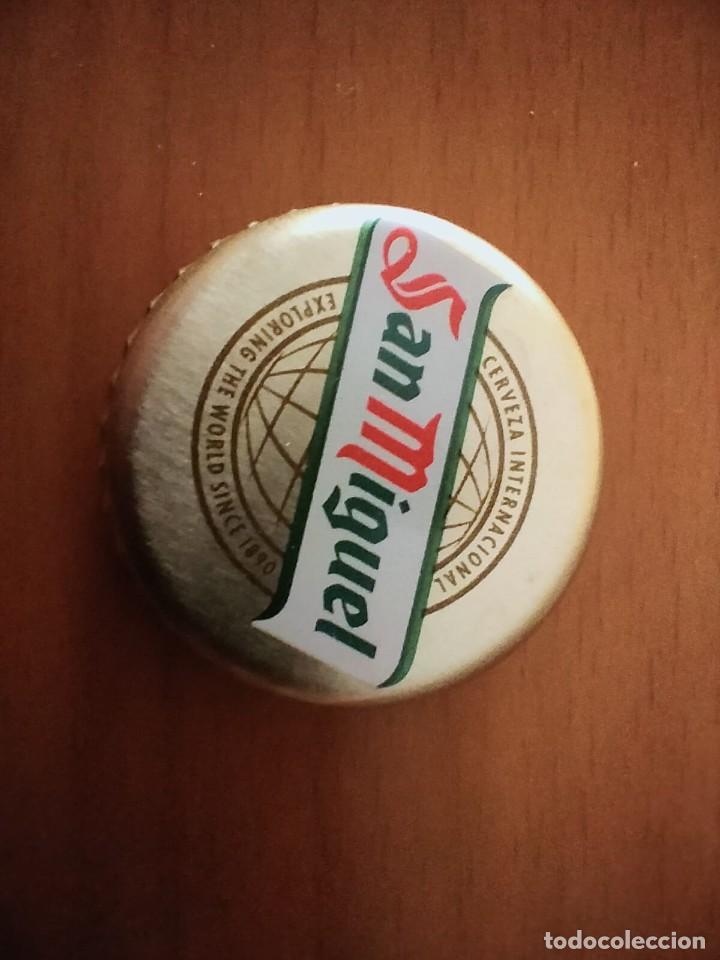 Coleccionismo de cervezas: TAPON METALICO ROSCA BOTELLA CERVEZA SAN MIGUEL