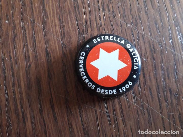 Coleccionismo de cervezas: chapa tap&oacute;n corona de cerveza estrella Galicia