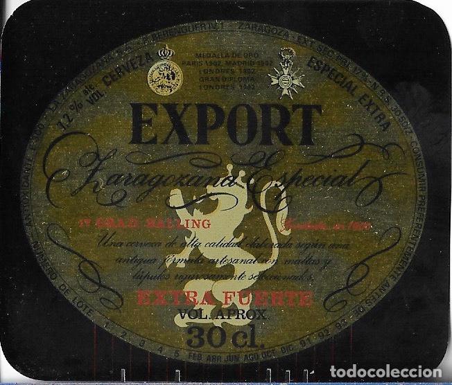 Coleccionismo de cervezas: ETIQUETA CERVEZA AMBAR EXPORT 30 CL 1993 - SIN USAR