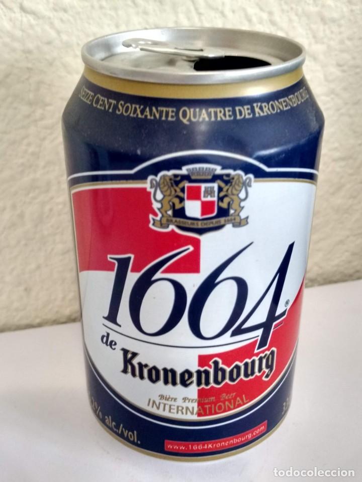 Collectionnisme de bi&egrave;res: BOTE - LATA CERVEZA KRONEMBOURG 1664