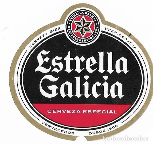 Coleccionismo de cervezas: ETIQUETA CERVEZA ESTRELLA GALICIA ESPECIAL QUINTO - SIN USAR