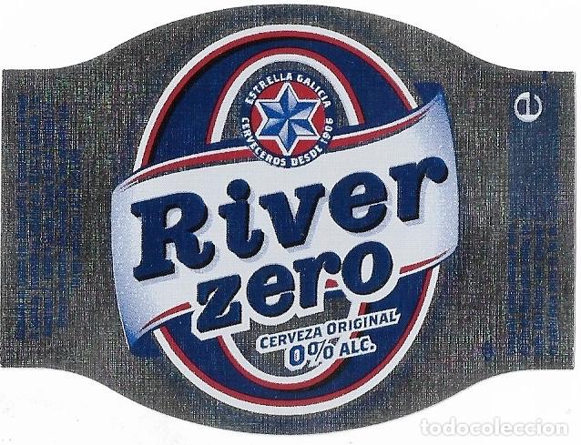 Coleccionismo de cervezas: ETIQUETA CERVEZA ESTRELLA GALICIA RIVER ZERO - SIN USAR