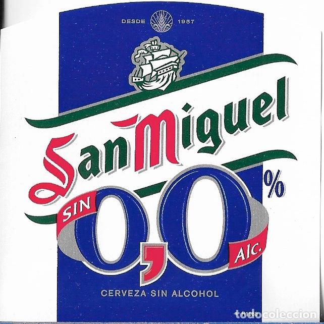 Coleccionismo de cervezas: ETIQUETA CERVEZA SAN MIGUEL 0,0 R1988 - SIN USAR