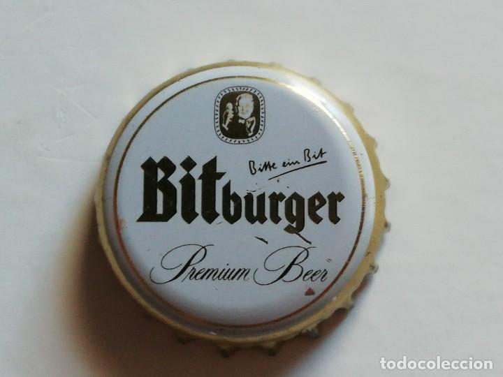 Sammeln von Brauereiartikeln: Chapa tap&oacute;n corona de la cerveza alemana BITBURGER PREMIUM BEER