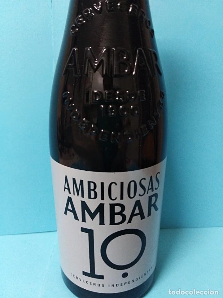 Coleccionismo de cervezas: CAJA COLECCIONABLE CERVEZA AMBAR AMBICIOSAS 10 + COPA + 1 Botella EDICION LIMITADA ? CHAPA - Foto 5 - 286144803
