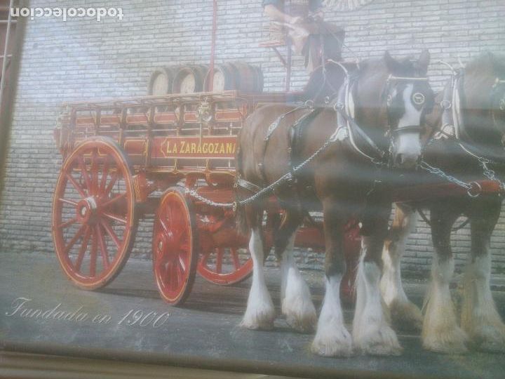 Coleccionismo de cervezas: CUADRO CERVEZAS LA ZARAGOZANA. - Foto 2