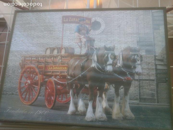 Coleccionismo de cervezas: CUADRO CERVEZAS LA ZARAGOZANA. - Foto 3