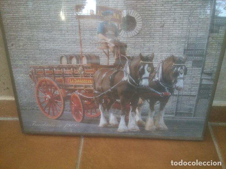 Coleccionismo de cervezas: CUADRO CERVEZAS LA ZARAGOZANA. - Foto 4