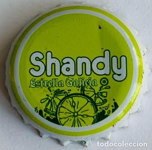 Coleccionismo de cervezas: Chapa de cerveza Shandy Estrella Galicia