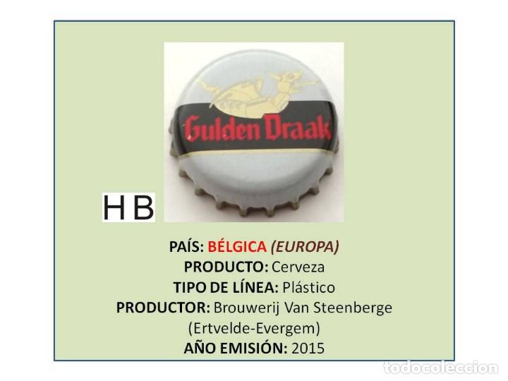 Coleccionismo de cervezas: TAPON CORONA CAPSULA CHAPA CERVEZA GULDEN DRAAK (B&Eacute;LGICA)
