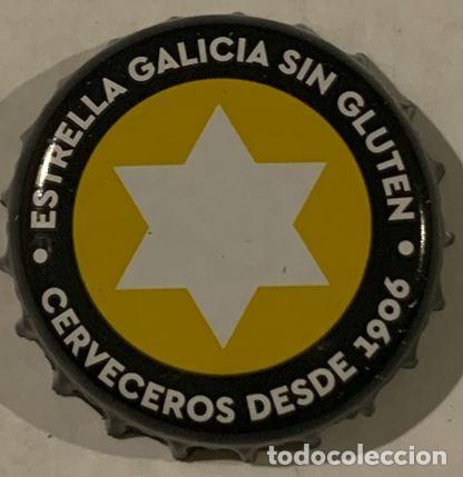 Coleccionismo de cervezas: Chapa de cerveza Estrella Galicia sin gluten