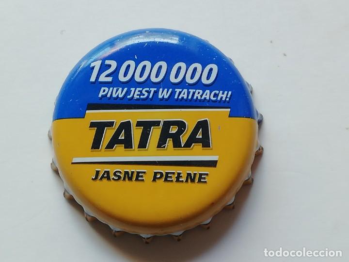 Coleccionismo de cervezas: Chapa tap&oacute;n corona de la cerveza polaca TATRA JASNE PELNE 12 000 000 PIW