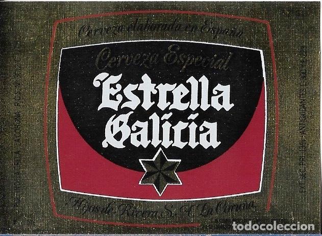 Coleccionismo de cervezas: ETIQUETA CERVEZA ESTRELLA GALICIA ESPECIAL 17,5 CL 1989 - SIN USAR