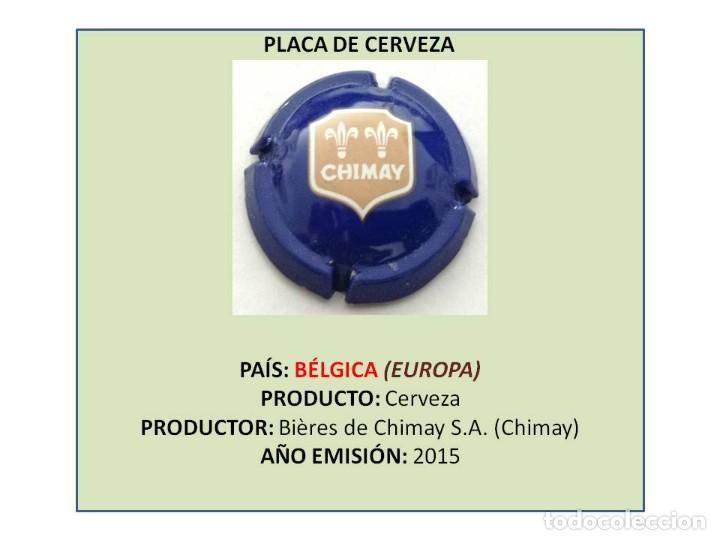 Coleccionismo de cervezas: TAPON CORONA CAPSULA CHAPA CERVEZA &rdquo;MUSELET&rdquo; CHIMAY (B&Eacute;LGICA)