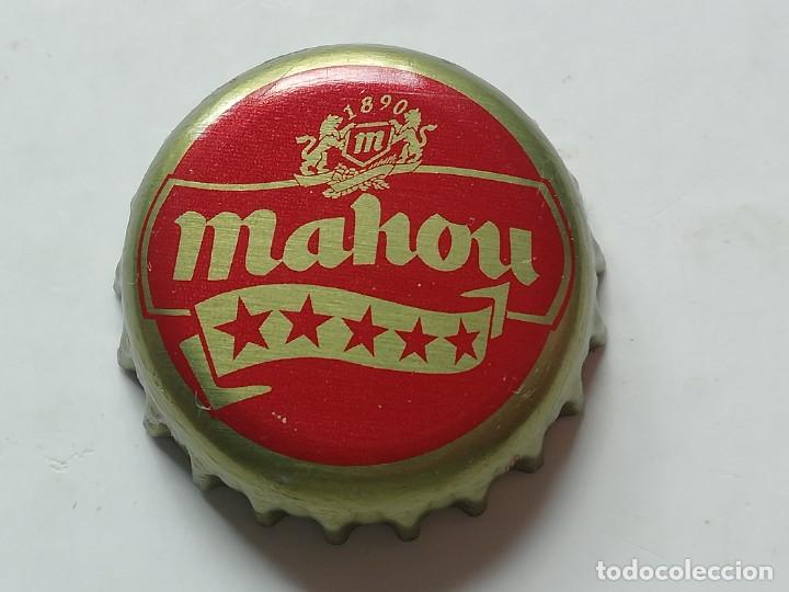 Coleccionismo de cervezas: Chapa tap&oacute;n corona de la cerveza espa&ntilde;ola MAHOU CINCO ESTRELLAS
