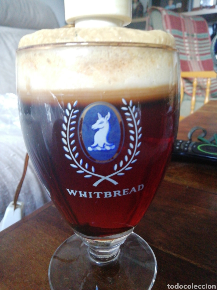 Coleccionismo de cervezas: L&aacute;mpara WHITBREAD cerveza - Foto 6