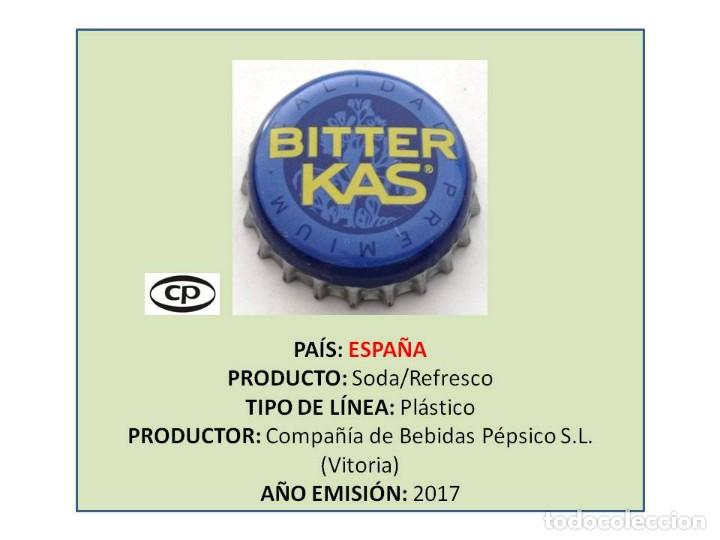 Coleccionismo de cervezas: TAPON CORONA CAPSULA CHAPA SODA/REFRESCO BITTER KAS (ESPA&Ntilde;A)