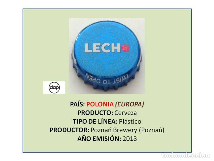 Coleccionismo de cervezas: TAPON CORONA CAPSULA CHAPA CERVEZA LECH (POLONIA)