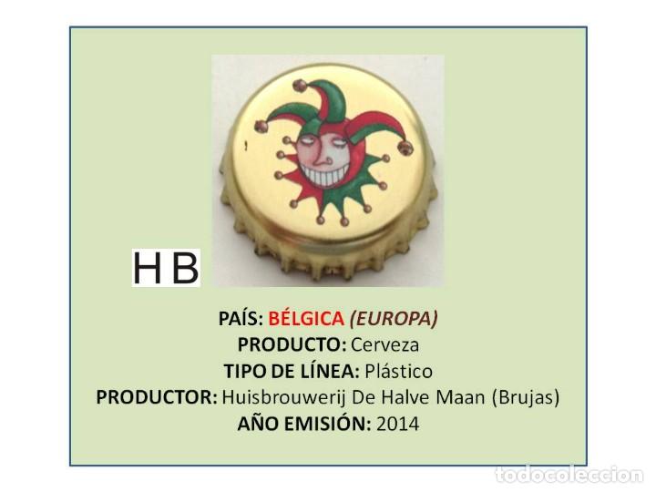 Coleccionismo de cervezas: TAPON CORONA CAPSULA CHAPA CERVEZA DE HALVE MAAN (B&Eacute;LGICA)
