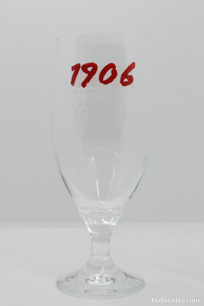 Coleccionismo de cervezas: copa cerveza ESTRELLA GALICIA 1906 RESERVA ESPECIAL beer bier birra