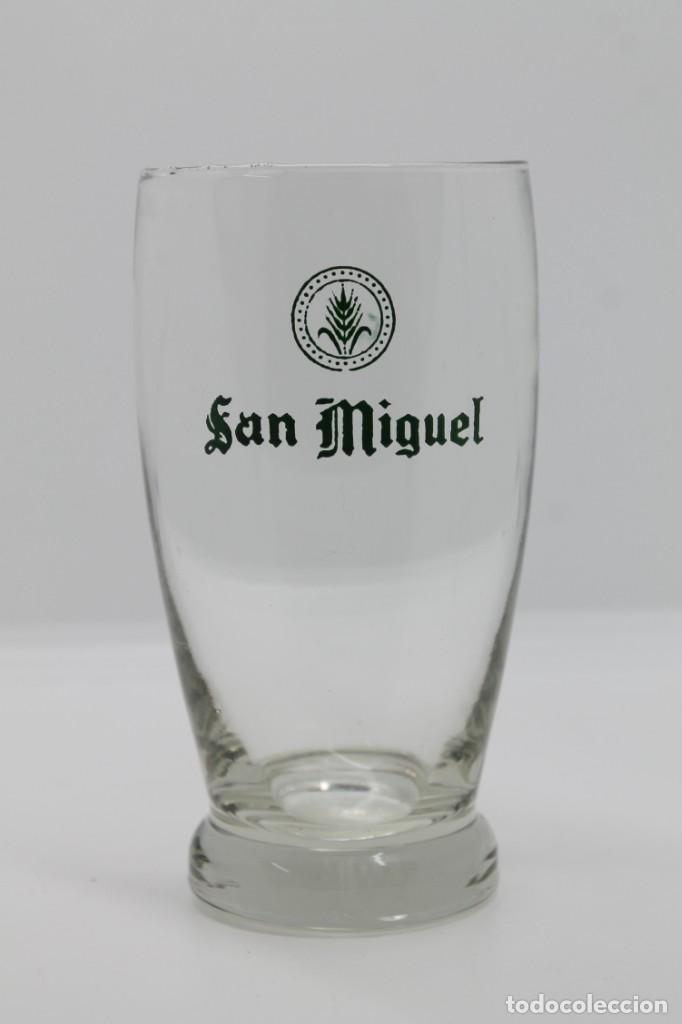 Coleccionismo de cervezas: vaso cerveza SAN MIGUEL Espa&ntilde;a beer bier birra